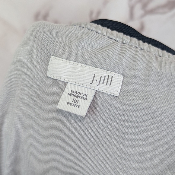 J Jill Skirt Womens XS Petite Maxi Cover Up Low Rise Boho Peasant Blue Elastic - Picture 3 of 16